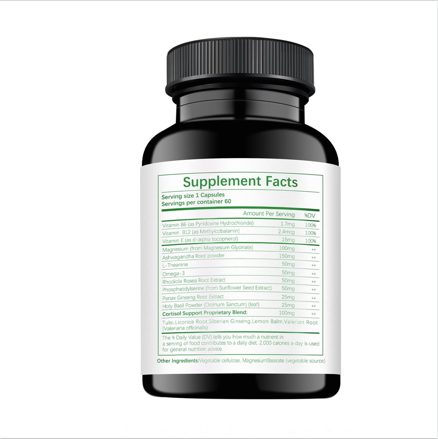 HABIZIYA Cortisol Support Supplement with Magnesium Glycinate, L-Theanine, Ashwagandha, Phosphatidylserine,Rhodiola Rosea 15-in-1 Hormone Balance for Women Men Mood, Focus, Sleep Support 60 Capsules HABIZIYA Au supplements