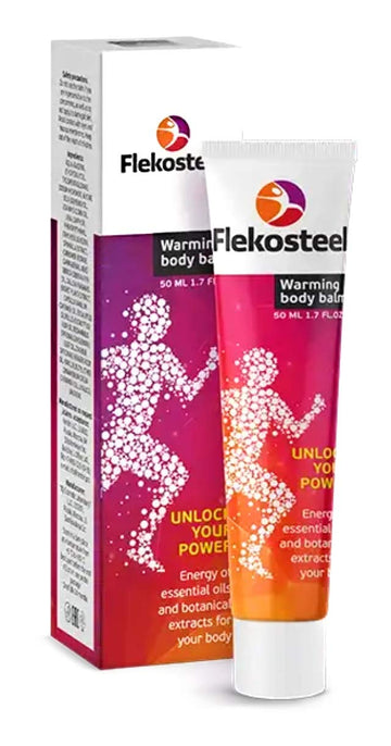 FLEKOSTEEL Body Warming Balm Relief from HIGH Muscle and Joint Load DISCOMFORT. Original Guaranteed from Russia with Hologram. (5 X 50 ML) Aus Healthcare Au supplements