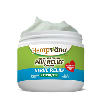 Hempvana Ultra-Strength Nerve Relief Cream w/100% Pure Hemp Seed Oil, AS SEEN ON TV, Relieves Nerve Pain, Shooting Pain, Joint Pain, Tingling, Muscle Cramps, Crawling Sensations, 3 oz Jar Hempvana Au supplements