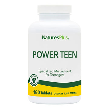 NaturesPlus Source of Life Power Teen - 180 Vegetarian Tablets - Teen Multivitamin with Minerals & Whole Foods for Mental Focus NaturesPlus Au supplements