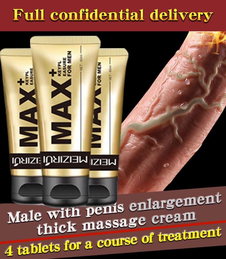 Max+ Extra Large Strength Enlargement Growth Gel for Man – Men's Power Massage Enlarger Cream with Natural Oil for Increase Size, Huge Thickness, Strength and Prolonged Performance (1) MEIZIRUI Au supplements
