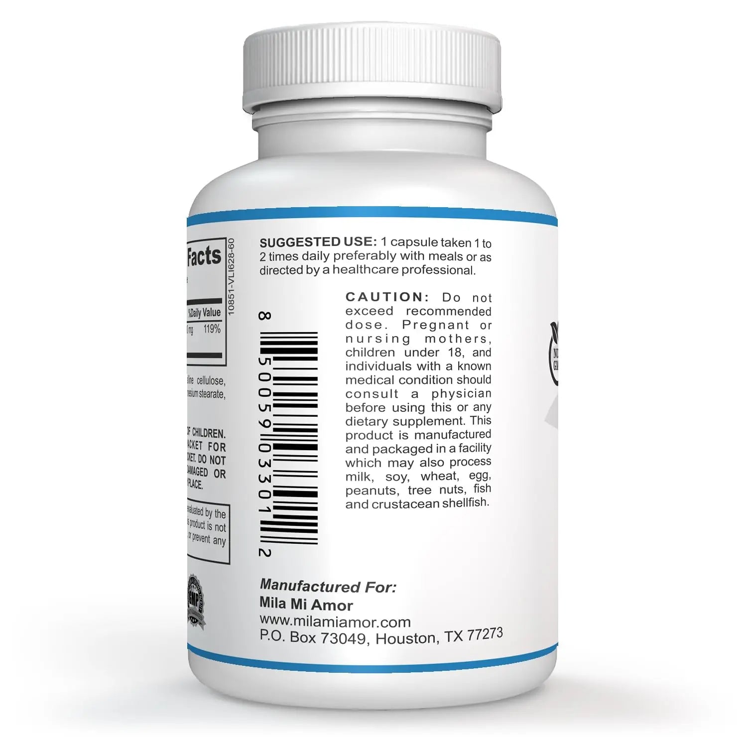 Milamiamor High Potency Magnesium | Whole Body Support | Heart, Nerve and Bone Milamiamor Au supplements