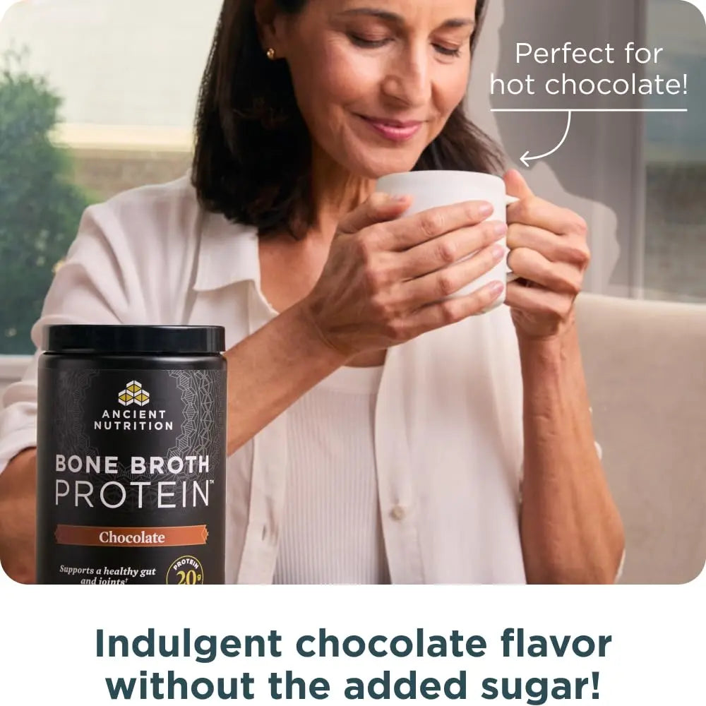 Ancient Nutrition Protein Powder Made from Real Bone Broth, Chocolate, 20g Protein Per Serving, 20 Serving Tub, Gluten Free Hydrolyzed Collagen Ancient Nutrition Au supplements