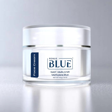 Renue Blue Methylene Blue Face Cream - Liposomal NAD+ Complex and Nutrients for Skin Rejuvenation, Deep Hydration, and Anti-Aging Support Renue By Science Au supplements