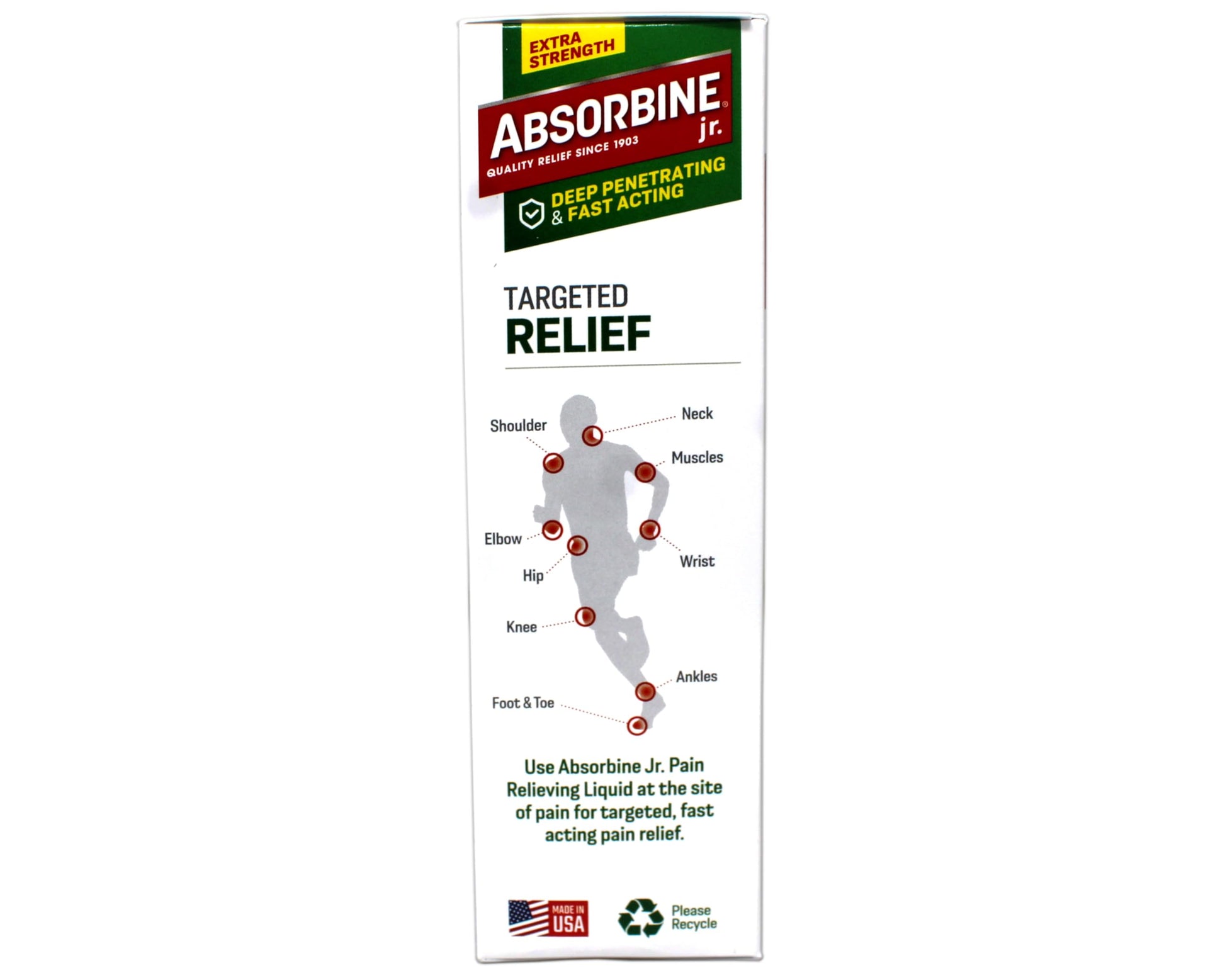 ABSORBINE JR. Extra Strength Pain Relieving Liquid, for Muscle, Joints, Arthritis Pain, with No-Mess Applicator, 4 Oz (Pack of 3) ABSORBINE JR. Au supplements