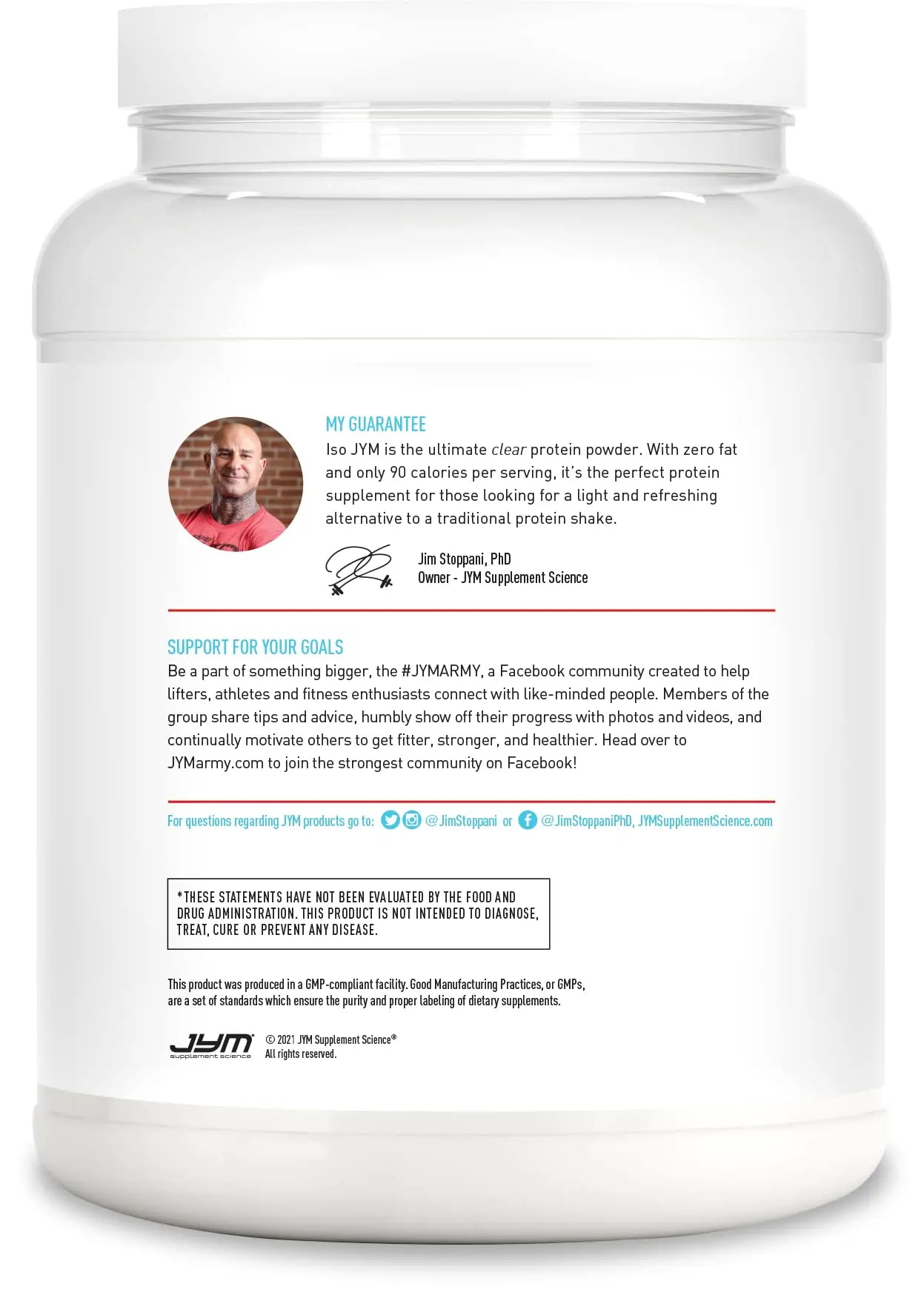 ISO JYM 20 Servings - Bombsicle JYM Supplement Science Au supplements