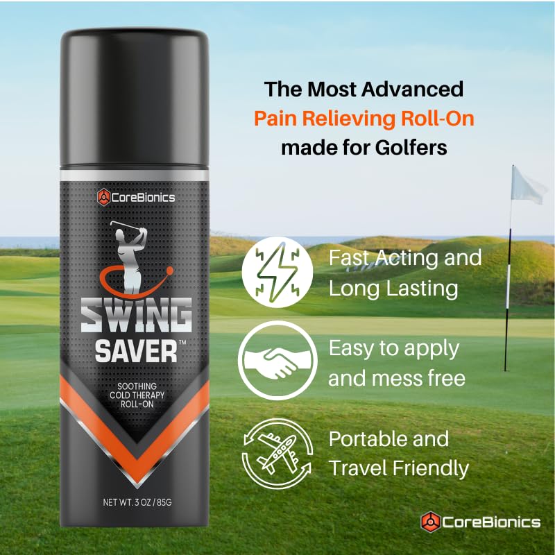 CoreBionics Swing Saver Roll-On: Powerful Pain Relief for Muscles & Joints, Golf Swing Enhancer COREBIONICS Au supplements