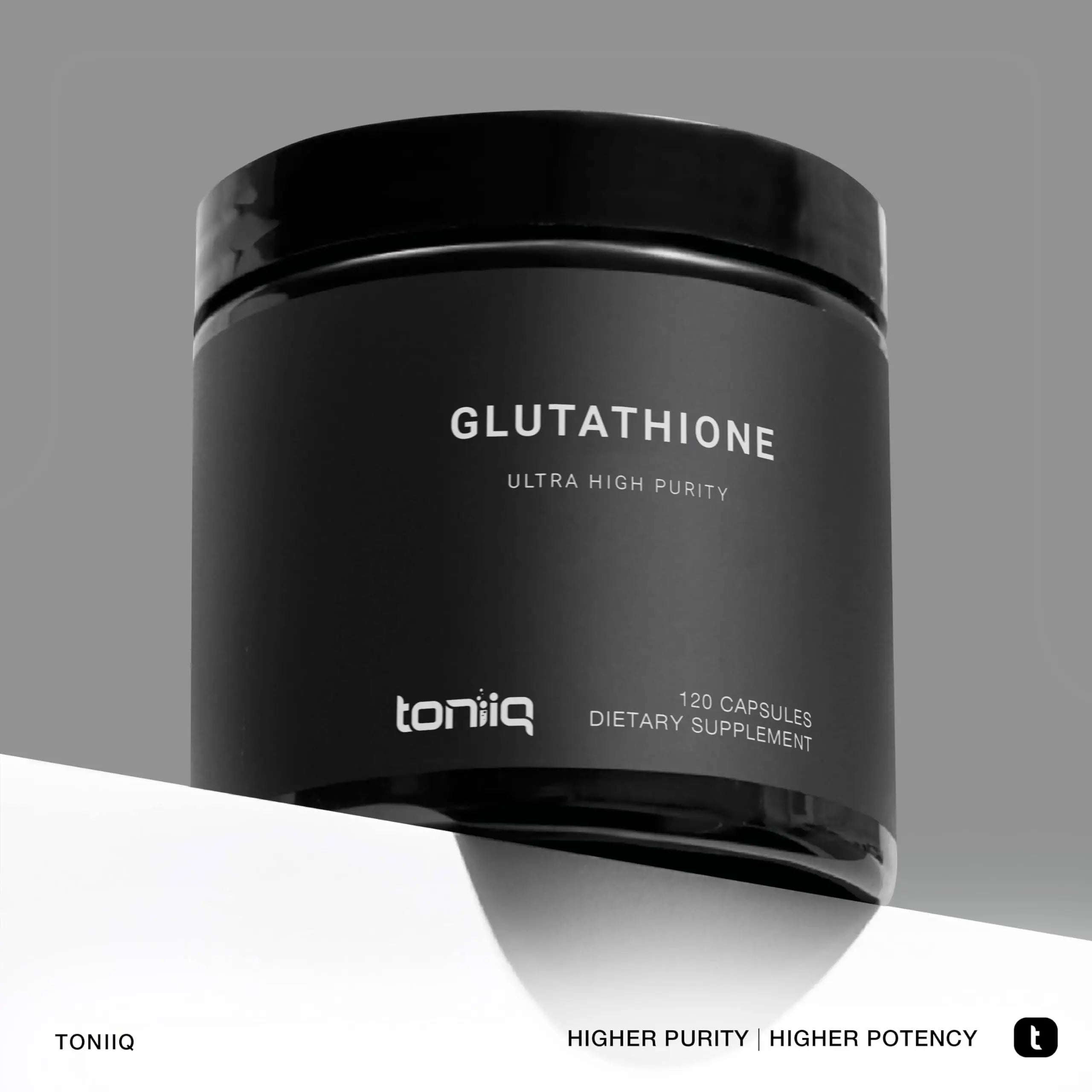 Toniiq Ultra High Strength Glutathione Capsules - 1000mg Concentrated Formula - 98%+ Highly Purified and Bioavailable - Non-GMO Fermentation Toniiq Au supplements
