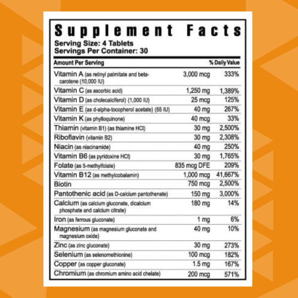 Youngevity Beyond Tangy Tangerine 2.0 Multi-Vitamin & Mineral Complex - Made with Natural & Whole Foods | 160,000 ORAC | 120 Tablets | 1 Bottle Youngevity Au supplements