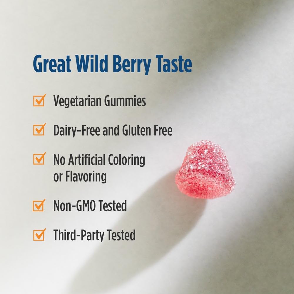 Nordic Naturals Vitamin D3 Gummies, Wild Berry - 120 Gummies - 1000 IU Vitamin D3, 1.4 mg Iron - Great Taste - Healthy Bones, Mood & Immune System Function - Non-GMO - 120 Servings Nordic Naturals Au supplements