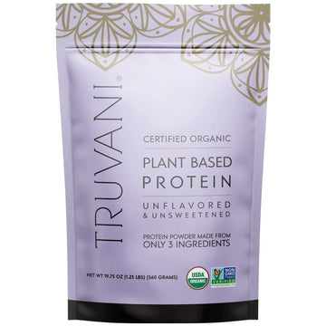 Truvani Organic Vegan Protein Powder Unflavored - 20g of Plant Based Protein, Organic Truvani Au supplements