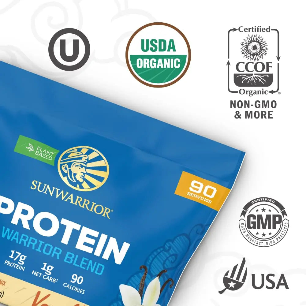 Sunwarrior Vegan Organic Protein Powder Plant-Based | BCAA Amino Acids Hemp Seed Sunwarrior Au supplements