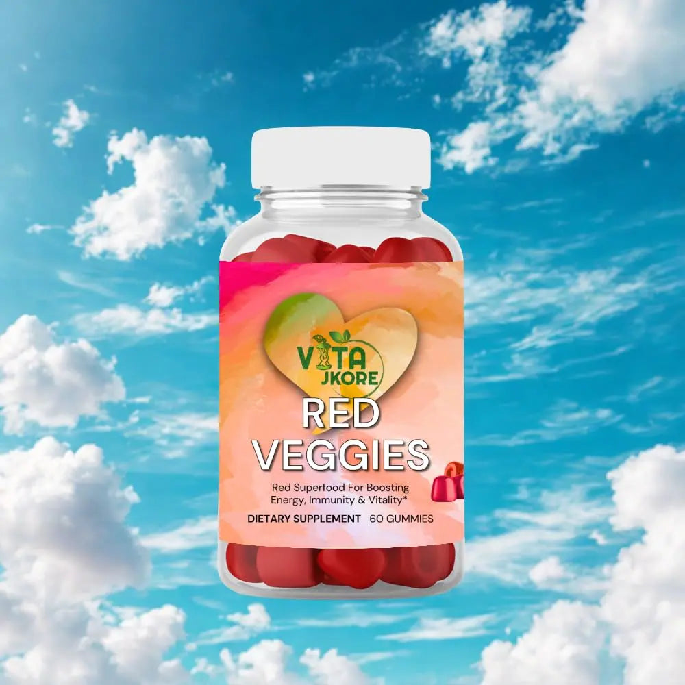 VITA JKORE Red Veggies Superfood Gummies, Energy & Immunity Booster, 60 Count Dietary Supplement, Natural Beetroot Blend VITA JKORE Au supplements
