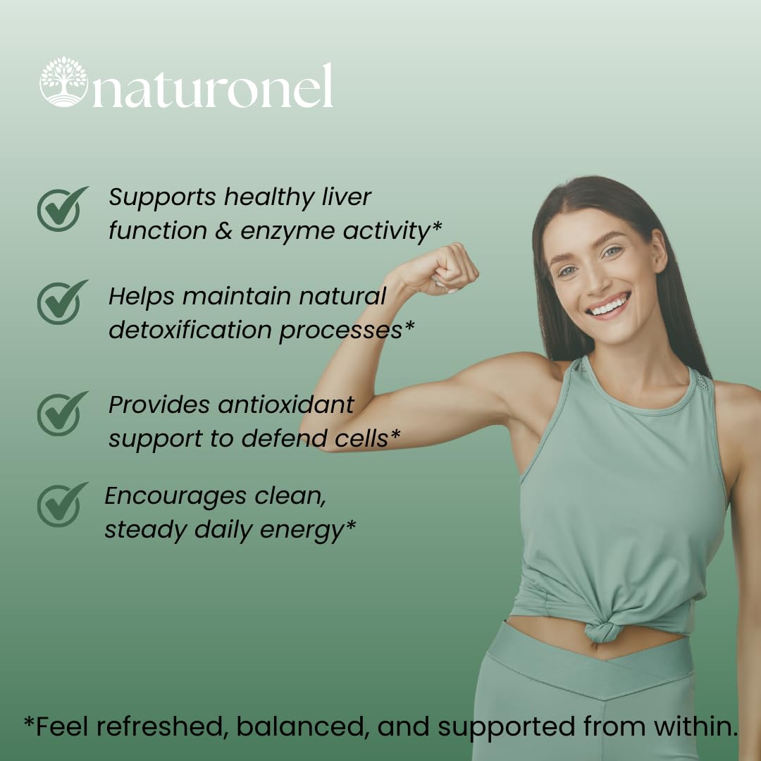 Naturonel Liver Protect – Liver Cleanse Detox & Repair | Liver Detox with Milk Thistle, Beetroot, Artichoke, Dandelion, Chicory, Yarrow, Jujube & Herbal Detox Blend | Made in USA, GMP Certified (1) Naturonel Au supplements