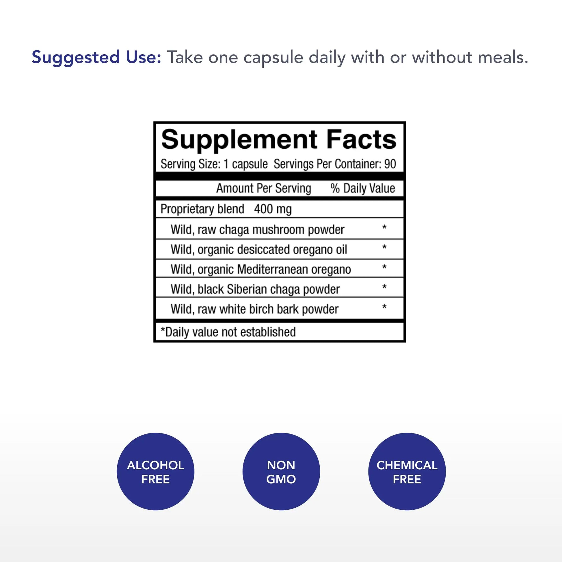 Physician's Strength ChagaStrength - 90 Capsules - Wild, Raw Chaga Complex - Immune & Physical Support - Non-GMO - 90 Servings Physician's Strength Au supplements