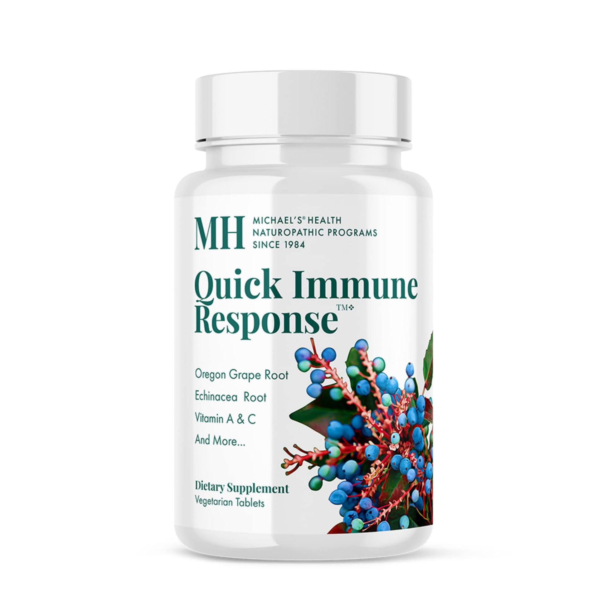 Michael's Health Naturopathic Programs Quick Immune Response - 60 Vegetarian Tablets - Immune System Support - With Vitamin A, Vitamin C & Zinc - 20 Servings MICHAEL'S Au supplements