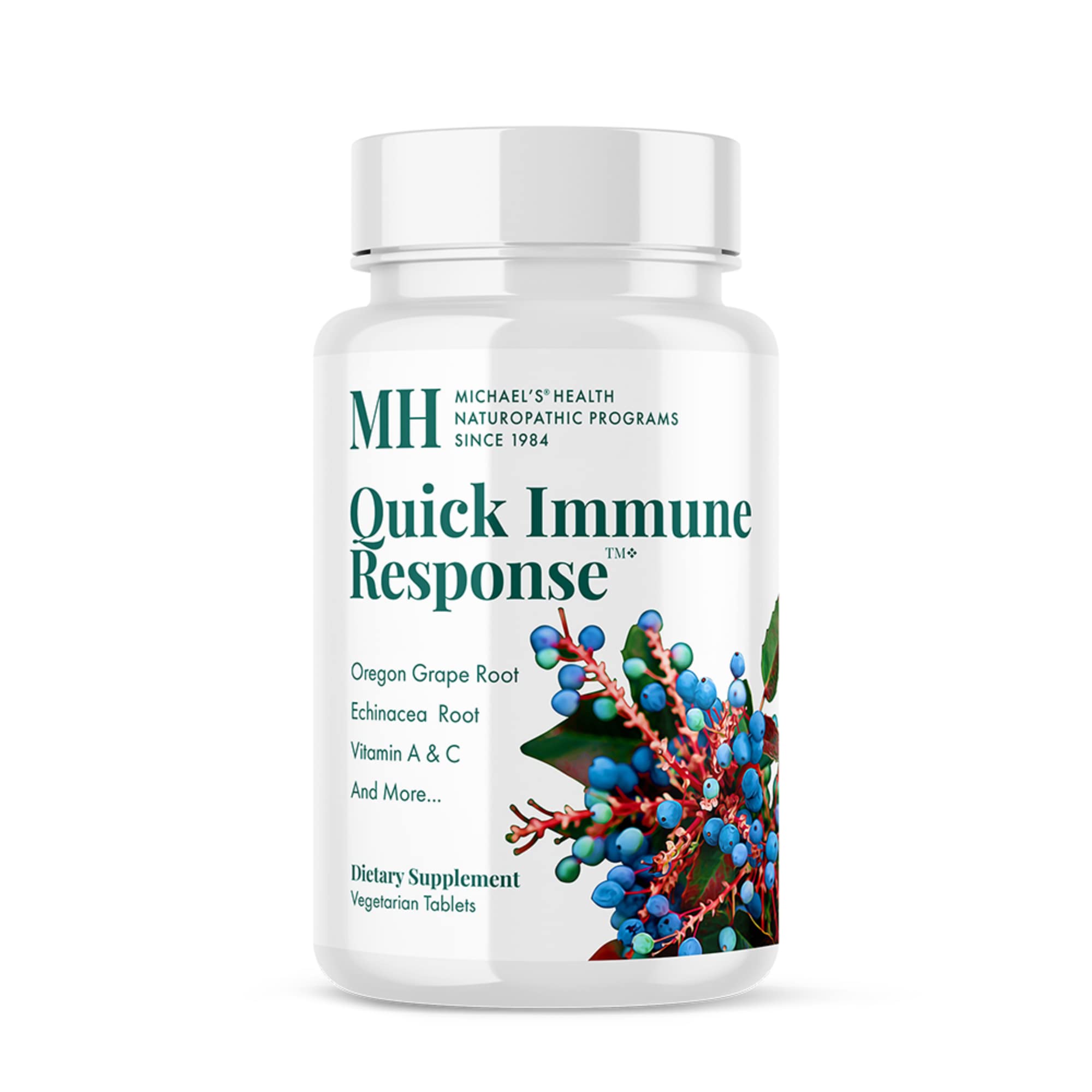 Michael's Health Naturopathic Programs Quick Immune Response - 60 Vegetarian Tablets - Immune System Support - With Vitamin A, Vitamin C & Zinc - 20 Servings MICHAEL'S Au supplements