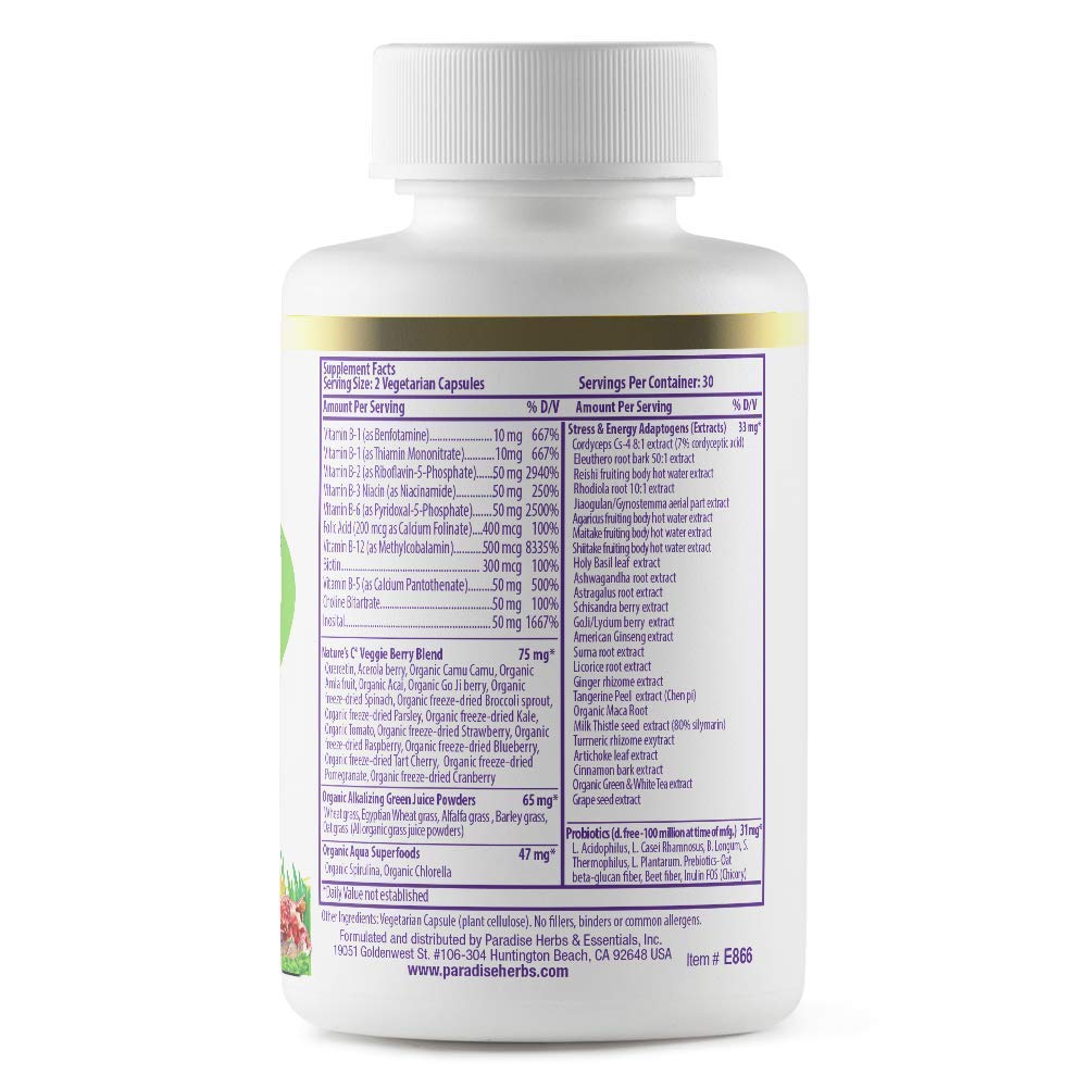 Paradise Herbs Earth's Blend Once Daily Multivitamin & B-Complex Bundle Paradise Herbs Au supplements