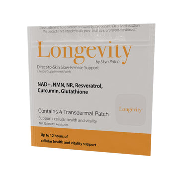 SkynPatch Longevity Transdermal Wellness Patch – NAD+, Resveratrol, Curcumin & Glutathione | Cellular Wellness + Antioxidant Support | 4 Patch Pack Skyn Patch Au supplements