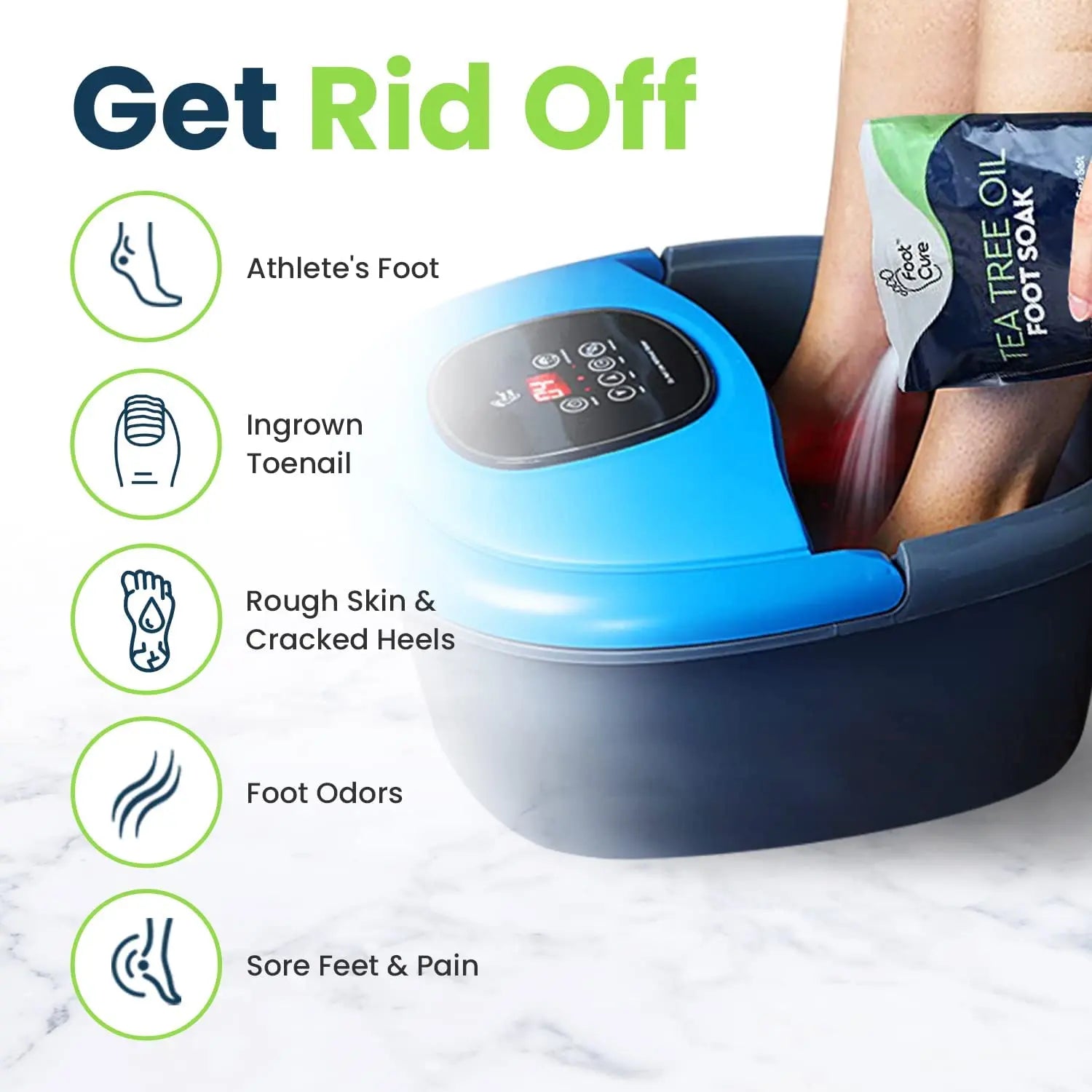 Tea Tree Oil Foot Soak with Epsom Salt - Best Toenail Fungus Treatment, Athletes FOOT CURE Au supplements