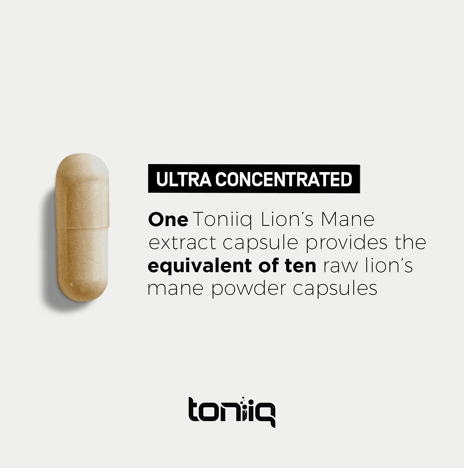 Toniiq 18,000mg 10x Concentrated Ultra High Strength Extract - Made with Organic Lions Toniiq Au supplements