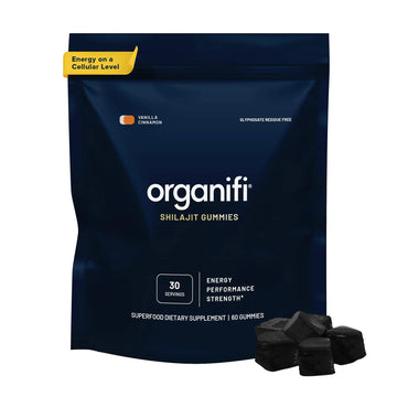 Organifi - Shilajit Gummies - Supports Natural Energy and Strength - Vanilla Cinnamon Organifi Au supplements