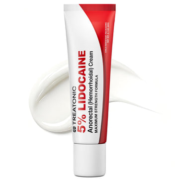 Treatonic 5% Lidocaine Numbing Cream: Lidocaine Cream for Pain Relief, Itching, Burning, Soreness, Hemorrhoid - Maximum Strength Topical Numb Cream - Fast Acting & Long Lasting Numbing Cream- 2.1 oz Treatonic Au supplements