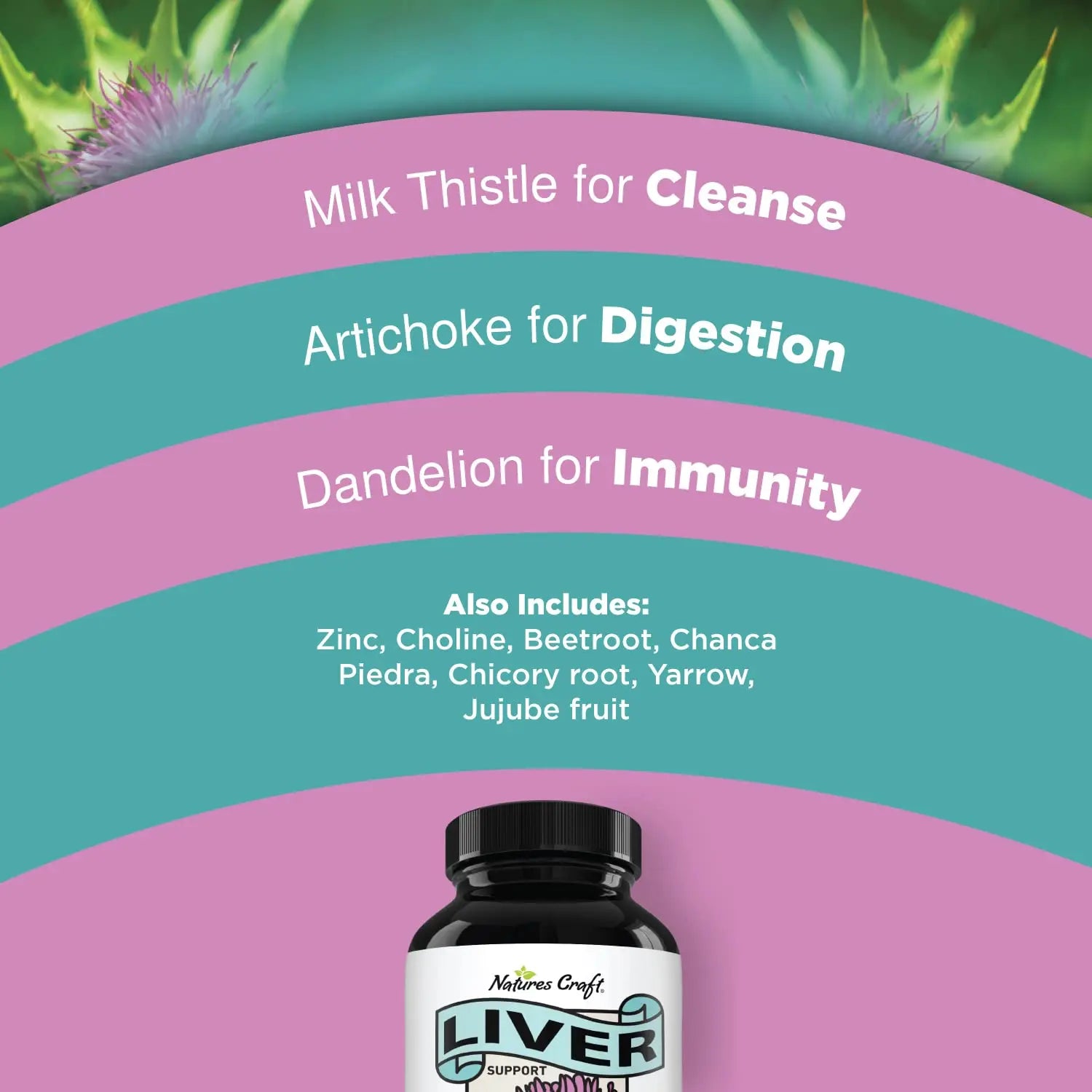 Liver Cleanse Detox & Repair Formula - Herbal Liver Support Supplement Natures Craft Au supplements