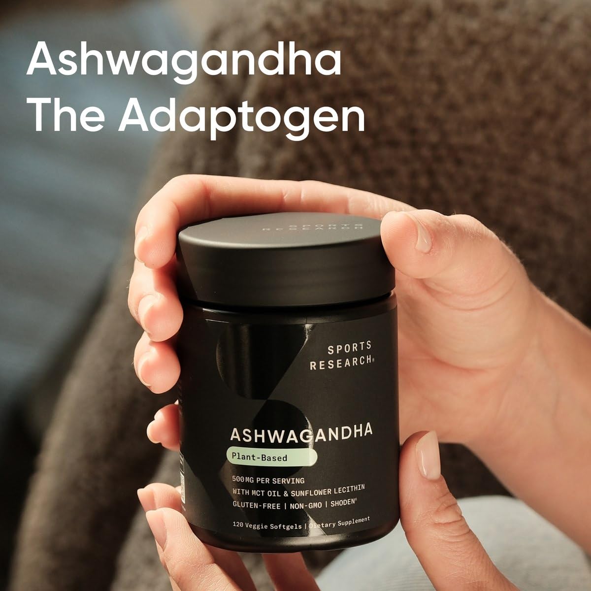 Sports Research® Ashwagandha Softgels with Coconut MCT Oil - Natural Adaptogen Made with Shoden® Ashwa for Relaxation, Calm & Sleep Support - Gluten Free & Vegan Friendly - 60 Count Sports Research Au supplements