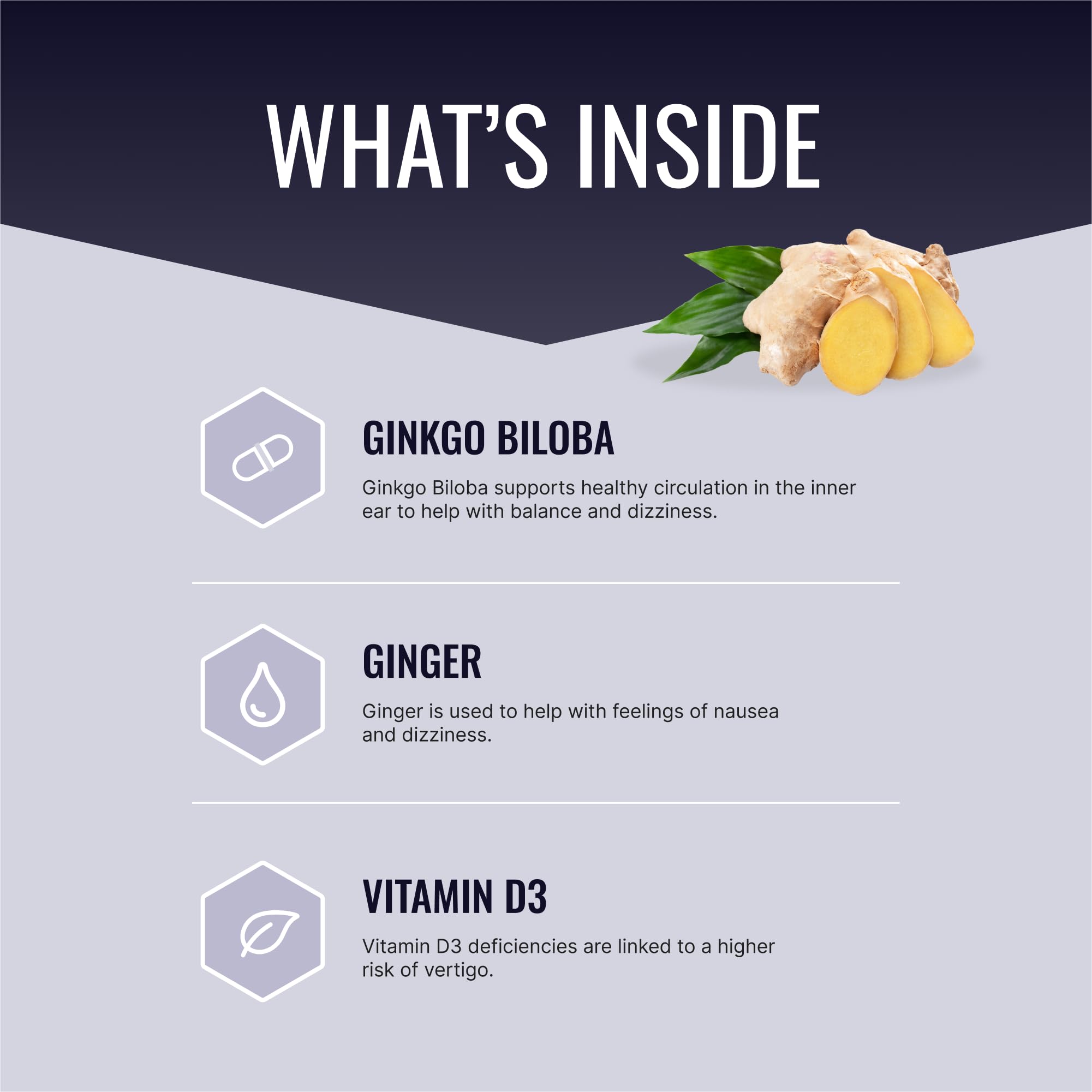 Approved Science VertiSyl - Ginkgo Biloba, Ginger, Vitamin D3, BioPerine - 60 Capsules - 1 Month Supply Approved Science Au supplements