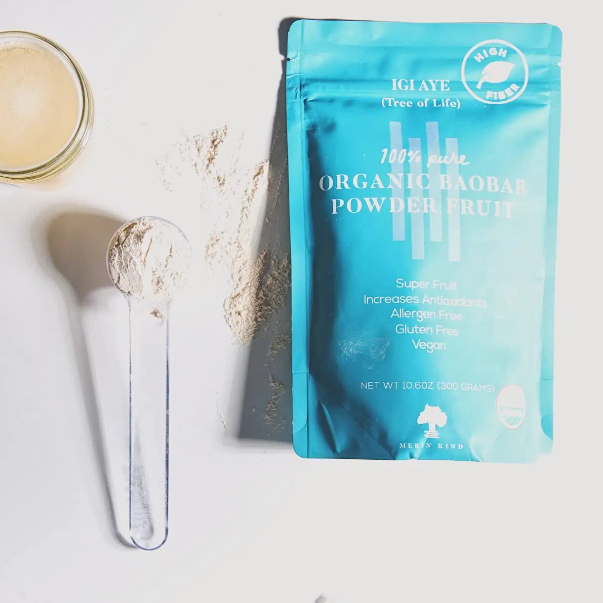 MERIN KIND Organic Baobab Powder - Prebiotic Fiber Supplement MERIN KIND Au supplements