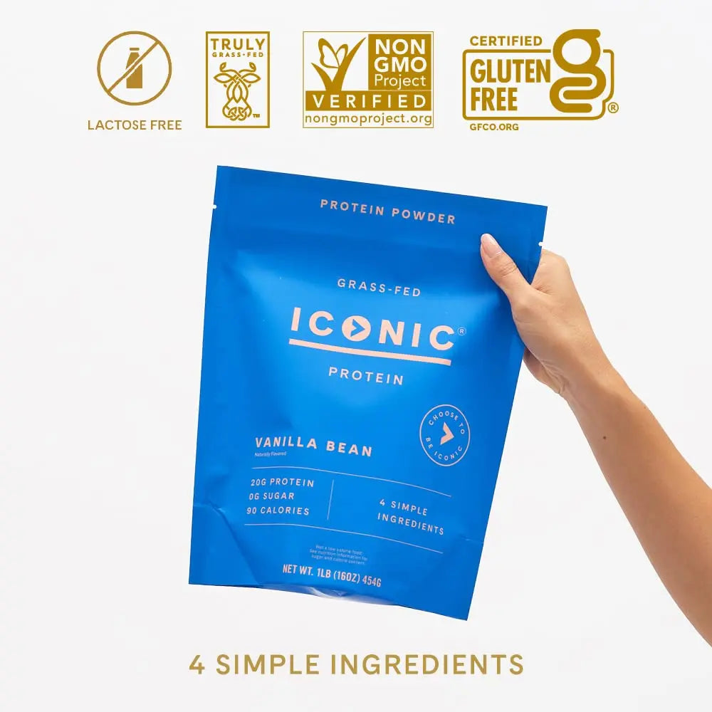 ICONIC Protein Powder, Vanilla Bean - Sugar Free, Low Carb Protein Powder - Lactose Free ICONIC Au supplements