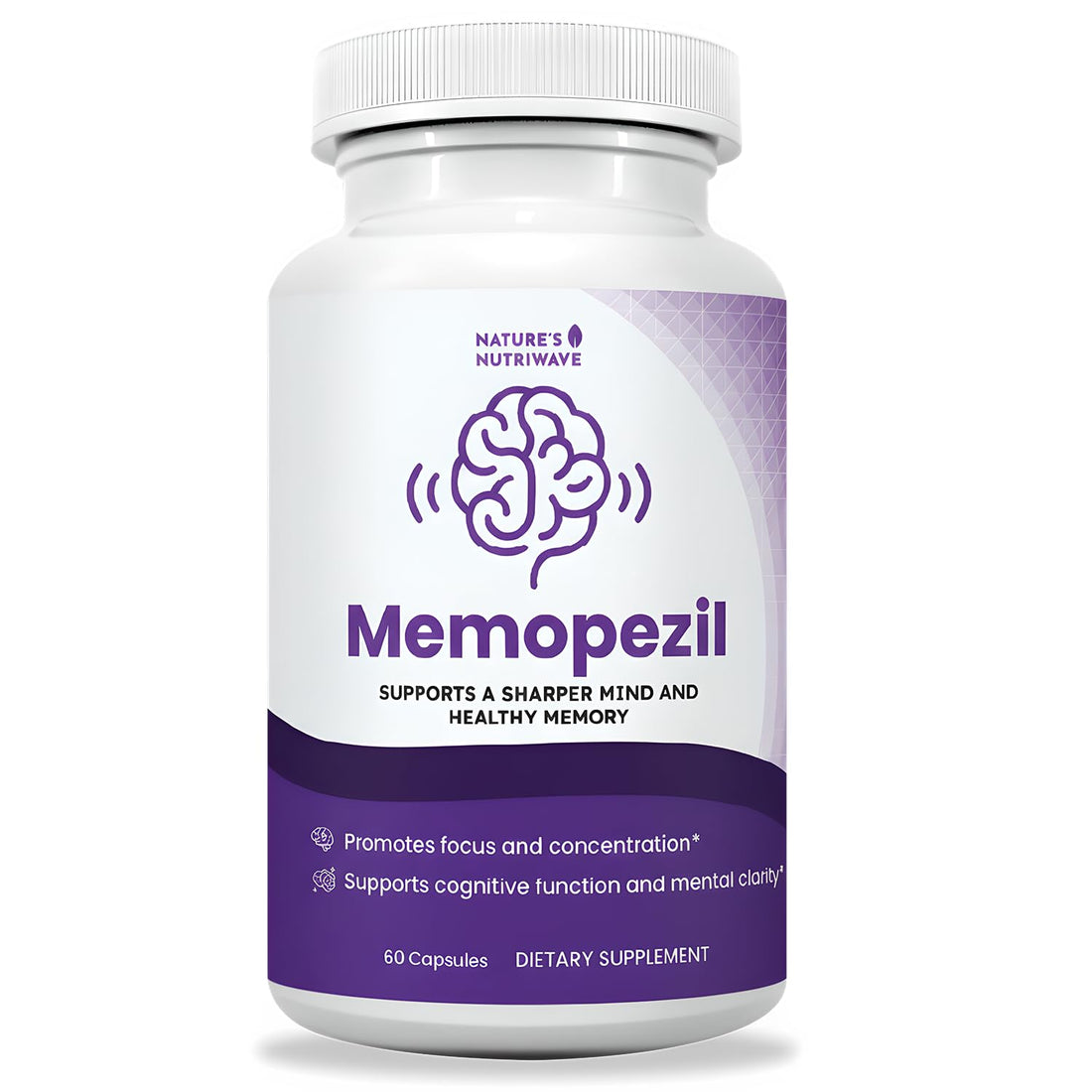 Memopezil – Daily Supplement with Vitamins A,B, C,D,E, Minerals & Botanical Extracts – Clean, Stimulant-Free Formula – GMP-Certified, Non-GMO, Made in USA - 60 Capsules, 30 Servings, 1 Month Supply Nature’s NutriWave Au supplements