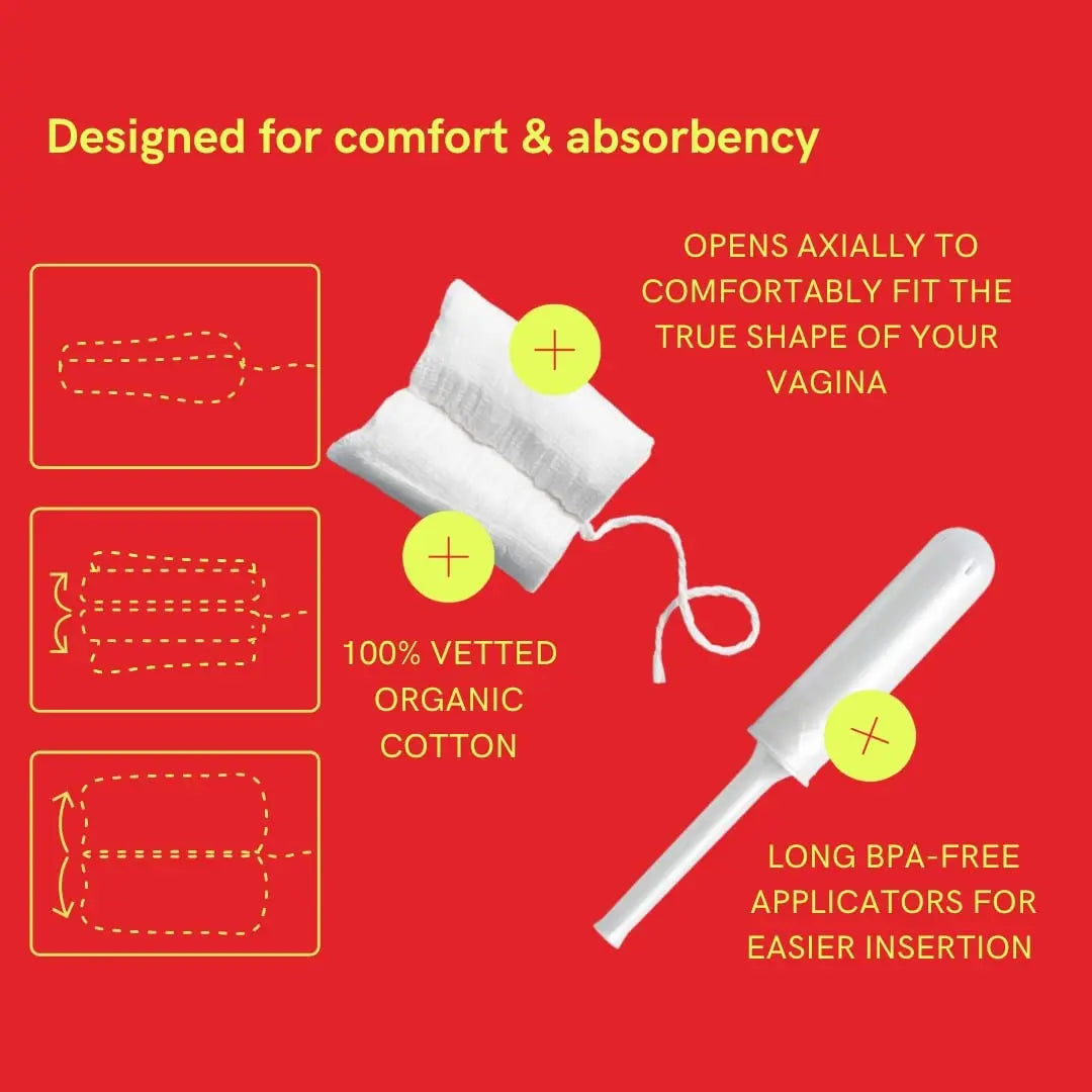 August Organic Tampons, Regular and Super Absorbency, BPA Free Long Applicators, Toxin Free August Au supplements