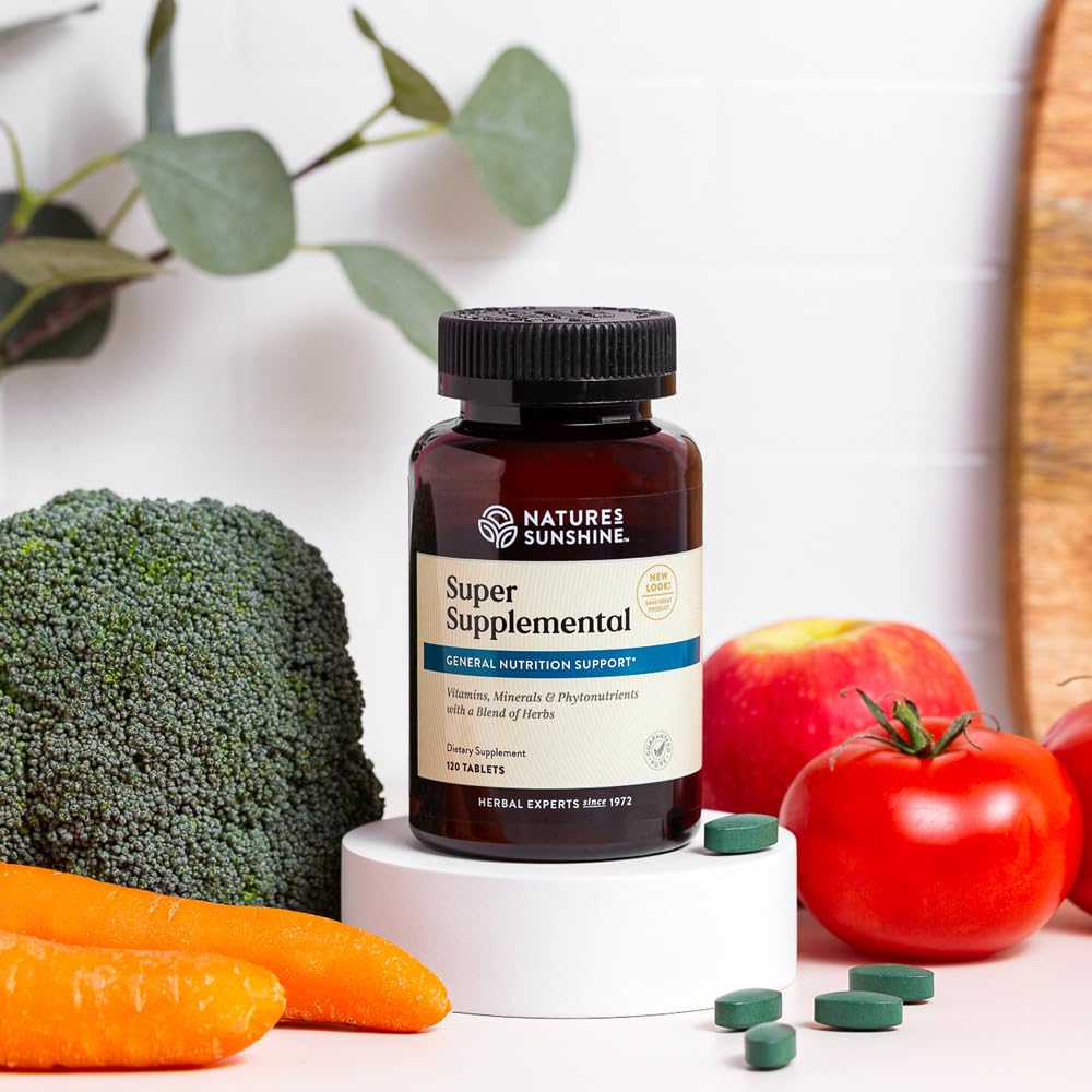 Nature's Sunshine Super Supplemental: Complete Multivitamin with Minerals, Antioxidants & More for Nutritional Gaps, Overall Health, Immune & Energy Support. 120 Tabs Nature's Sunshine Au supplements