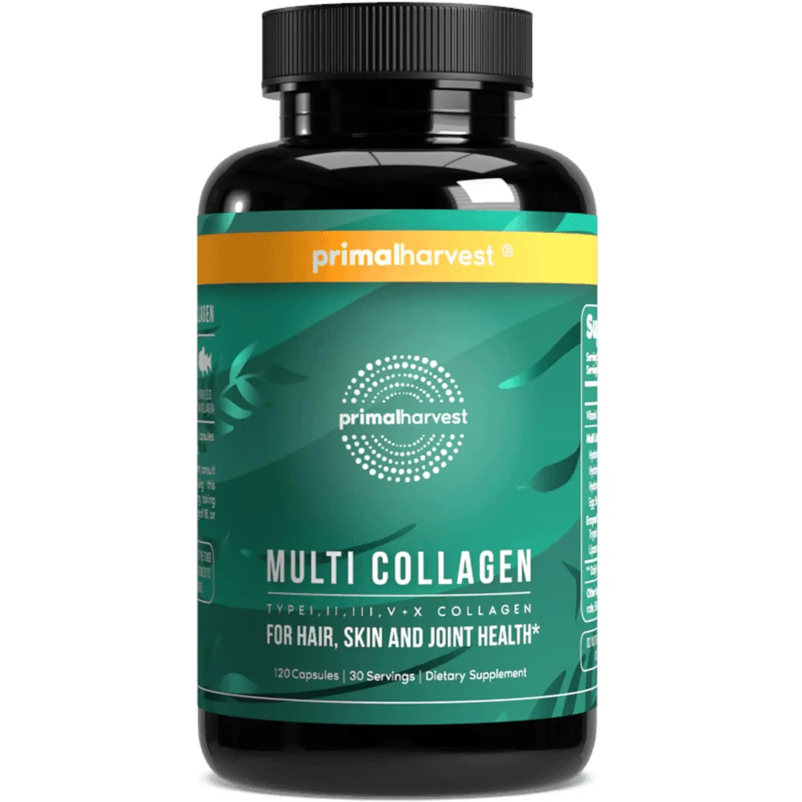 Primal Harvest Multi Collagen Pills for Women and Men (Type I, II, III, V, X) 120 Capsules w/Vitamin C for Hair, Skin, Nails Primal Harvest Au supplements