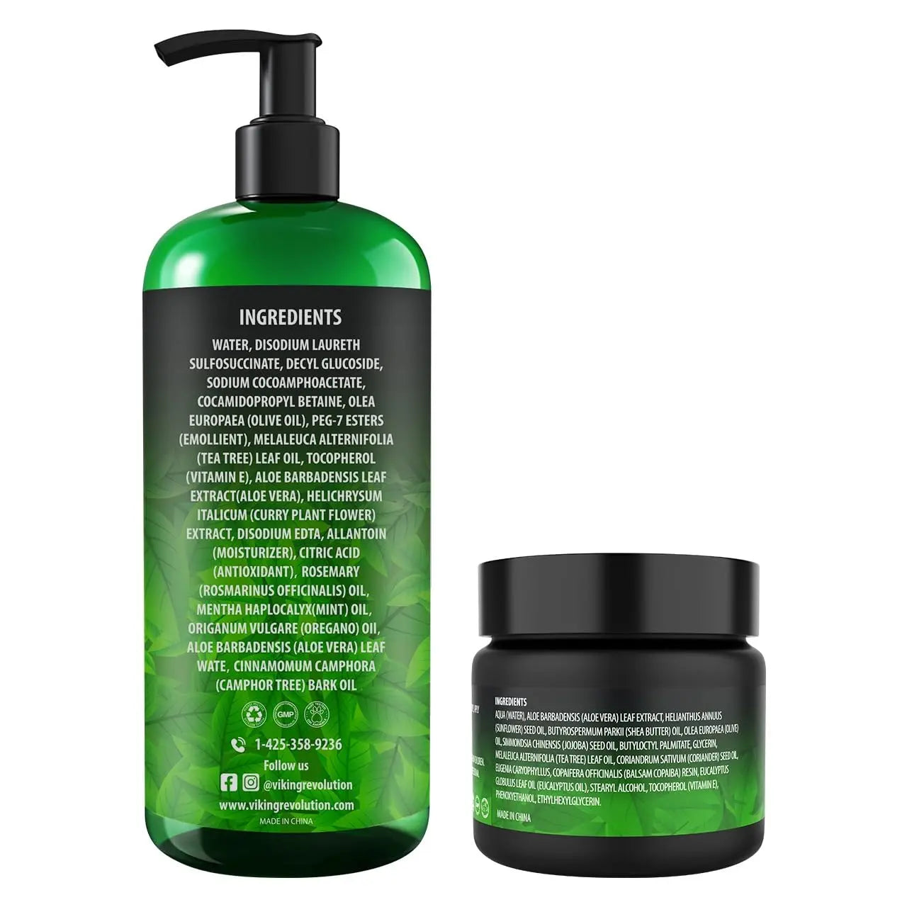 Viking Revolution Skin Cleaning Agent Tea Tree Kit for Men - Tea Tree Oil Set with Body Viking Revolution Au supplements