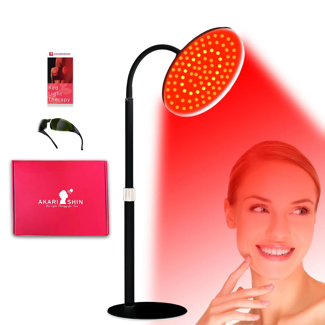 Akarishin Red Light Therapy Lamp - Boost Skin Vitality and Ease Muscle Soreness with Adjustable Stand Akarishin Au supplements