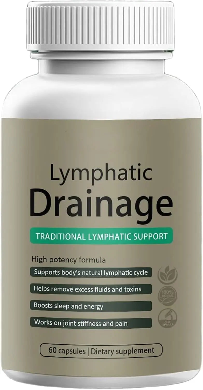 VegHerbs Lymphatic Drainage Capsules – | 60 Capsules Each Bottle (Pack of 2) X2 VegHerbs Au supplements