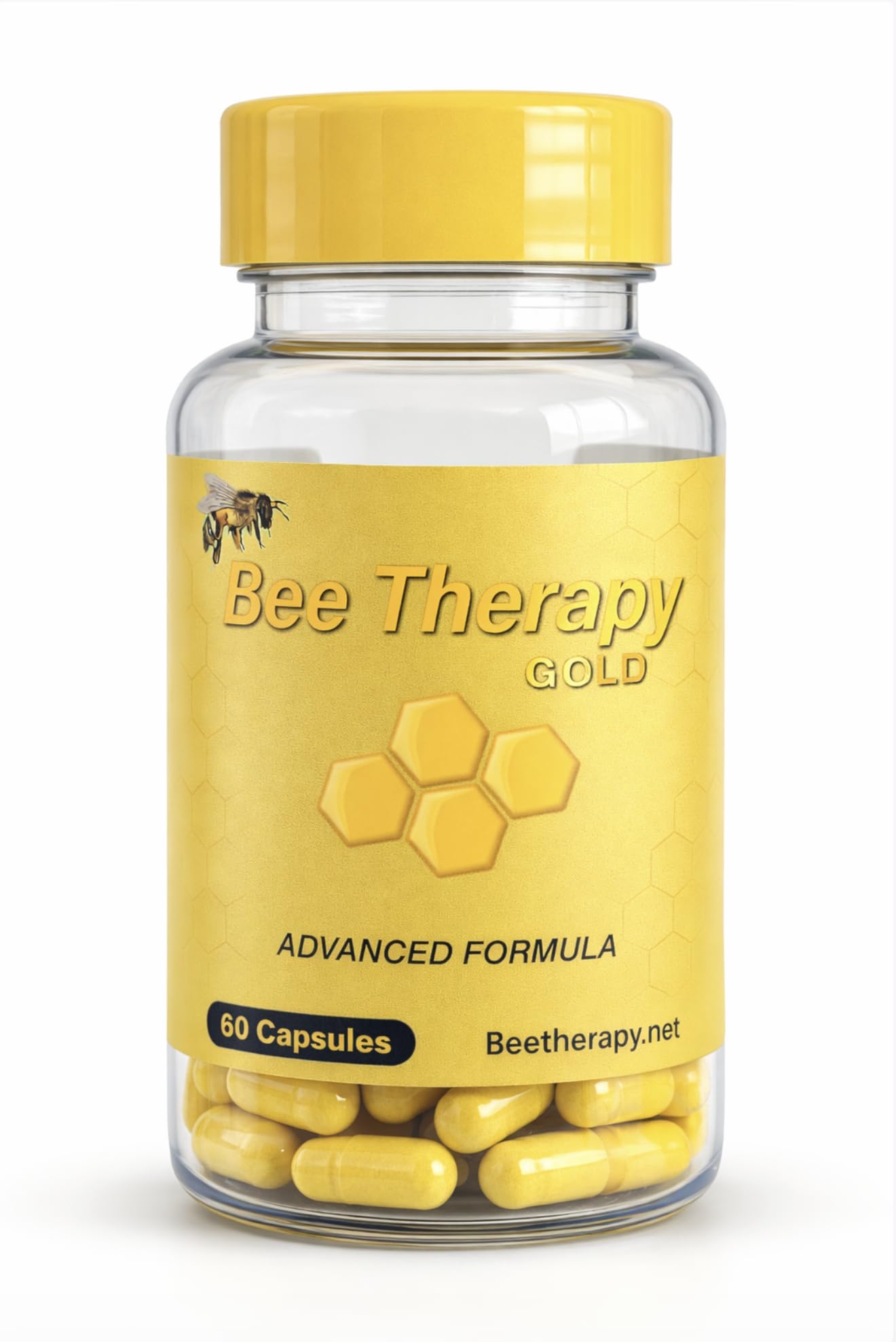 Natural Supplement - Bee Therapy Gold Venom Apitoxin Manuka Honey - Supports Inflammation & Mobility - Neck and Backache - Supports Joints & Muscles- Sprains, Bruises and Strains - Pack 1 60 Capsules Aus Healthcare Au supplements