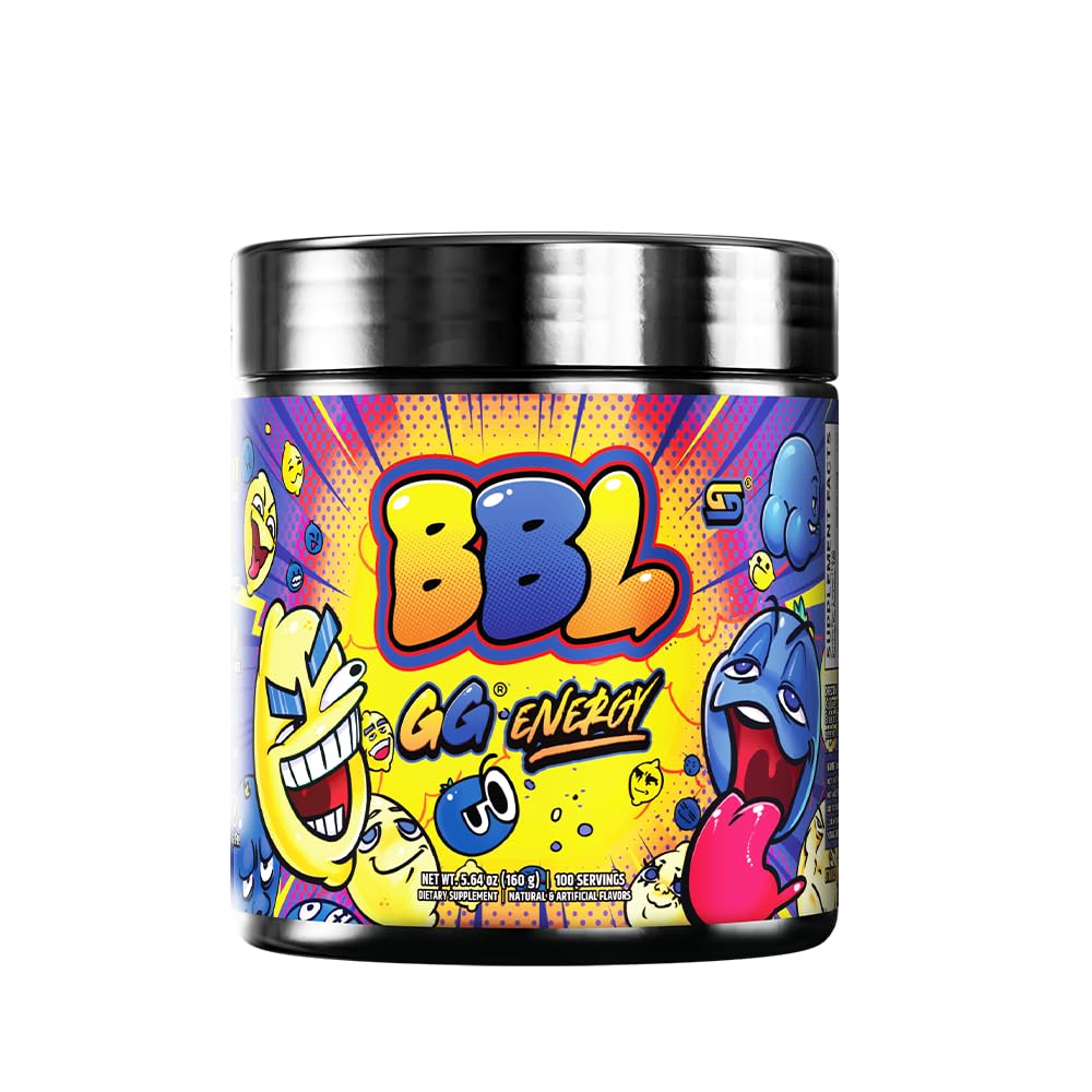 Gamer Supps GG Energy - BBL by Clooless (100 Servings) - Keto Friendly Gaming Energy and Nootropic Blend, Sugar Free + Organic Caffeine + Vitamins + Immune Support, Powder Drink Gamer Supps Au supplements