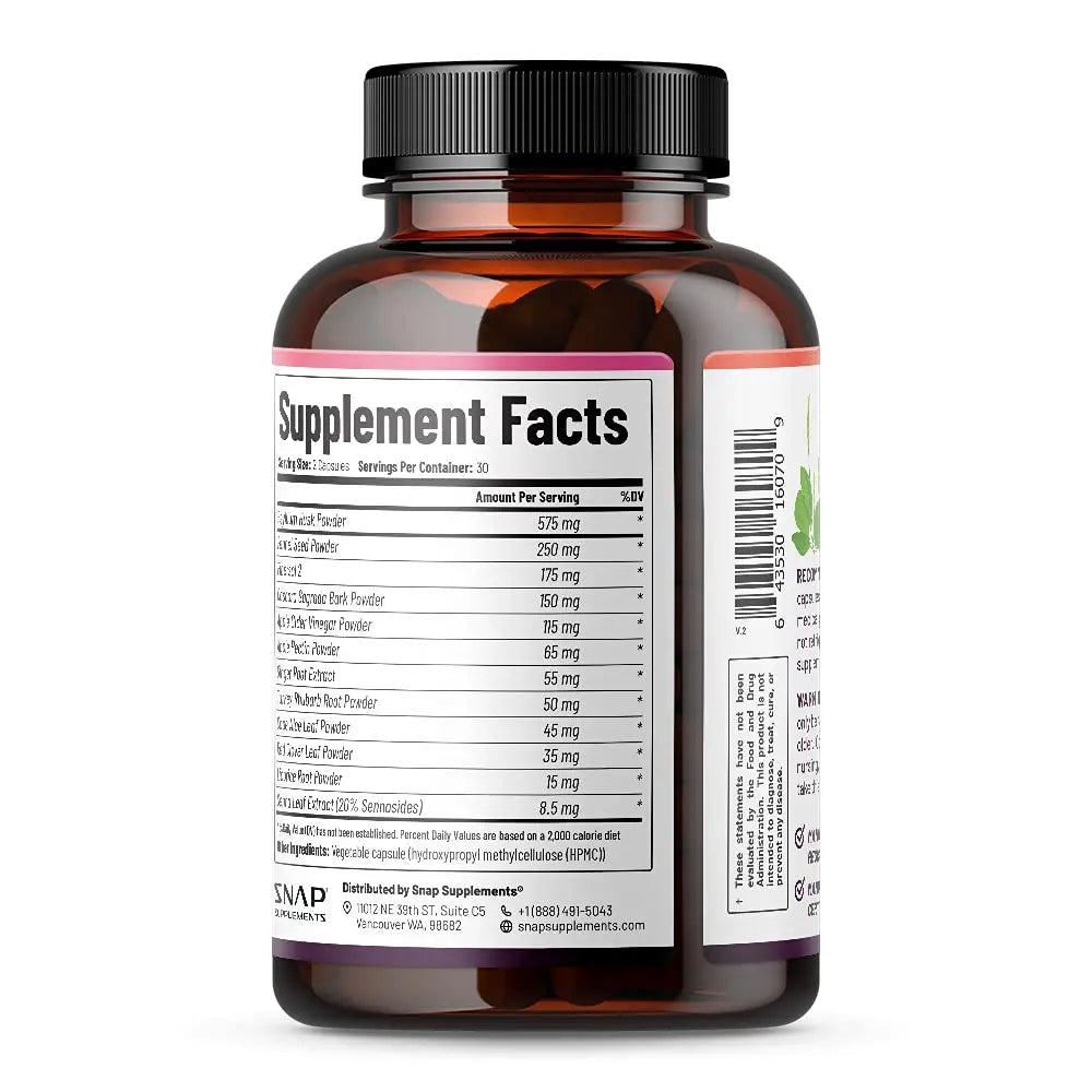Snap Supplements Detox Cleanse Capsules - Advanced Blend for Full Body Detox & Cleans Snap Supplements Au supplements