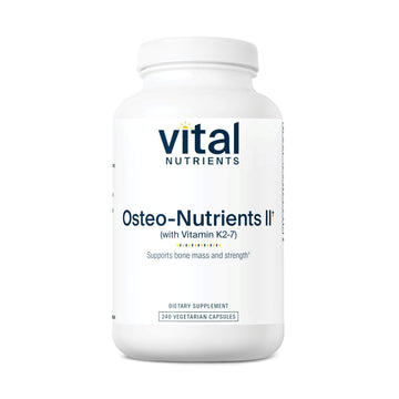 Vital Nutrients Osteo-Nutrients II - Vitamin K2 + D3, Calcium, Boron, and Magnesium for Bone Strength* - Healthy Heart Support - Vegetarian Supplement - Gluten, Dairy, Soy Free - 240 Capsules Vital Nutrients Au supplements