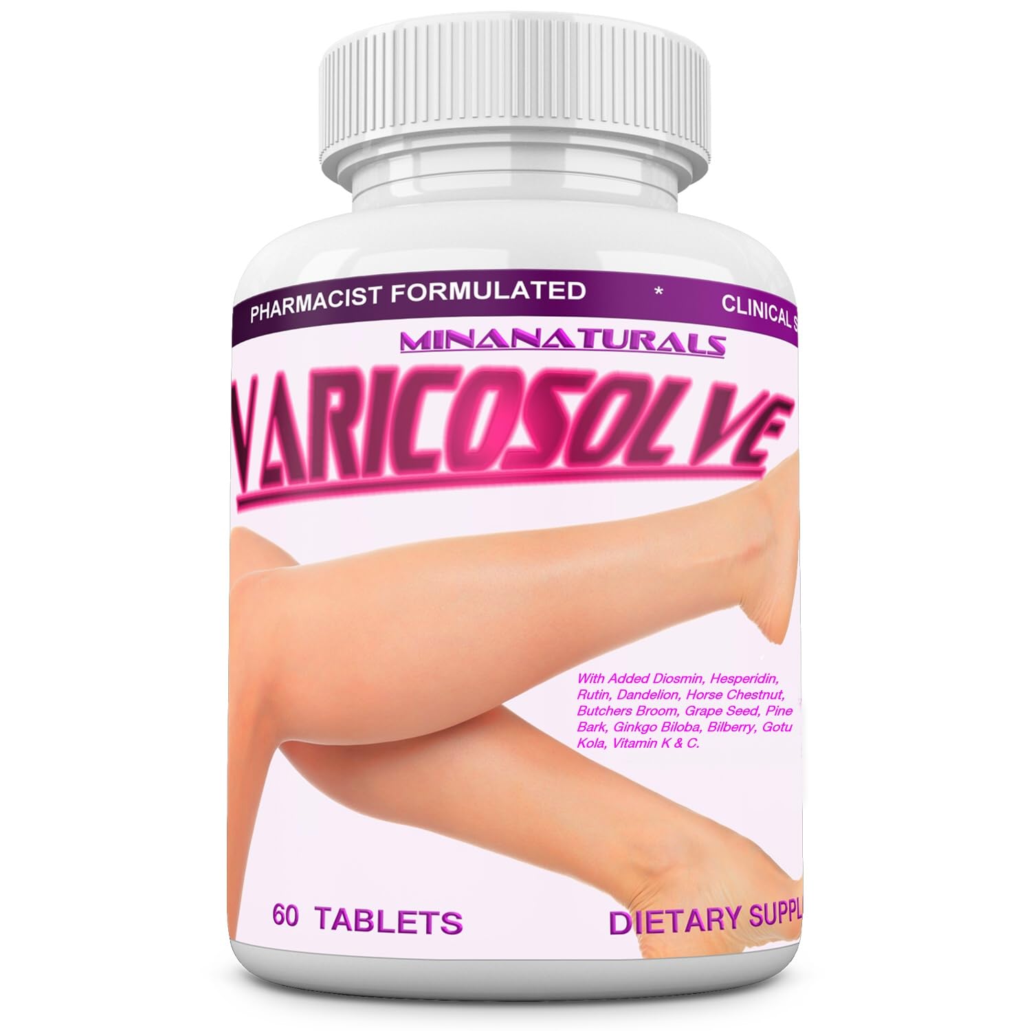 MINANATURALS VARICOSOLVE The Natural Supplement for Leg Veins. 60 Tablets MINANATURALS Au supplements