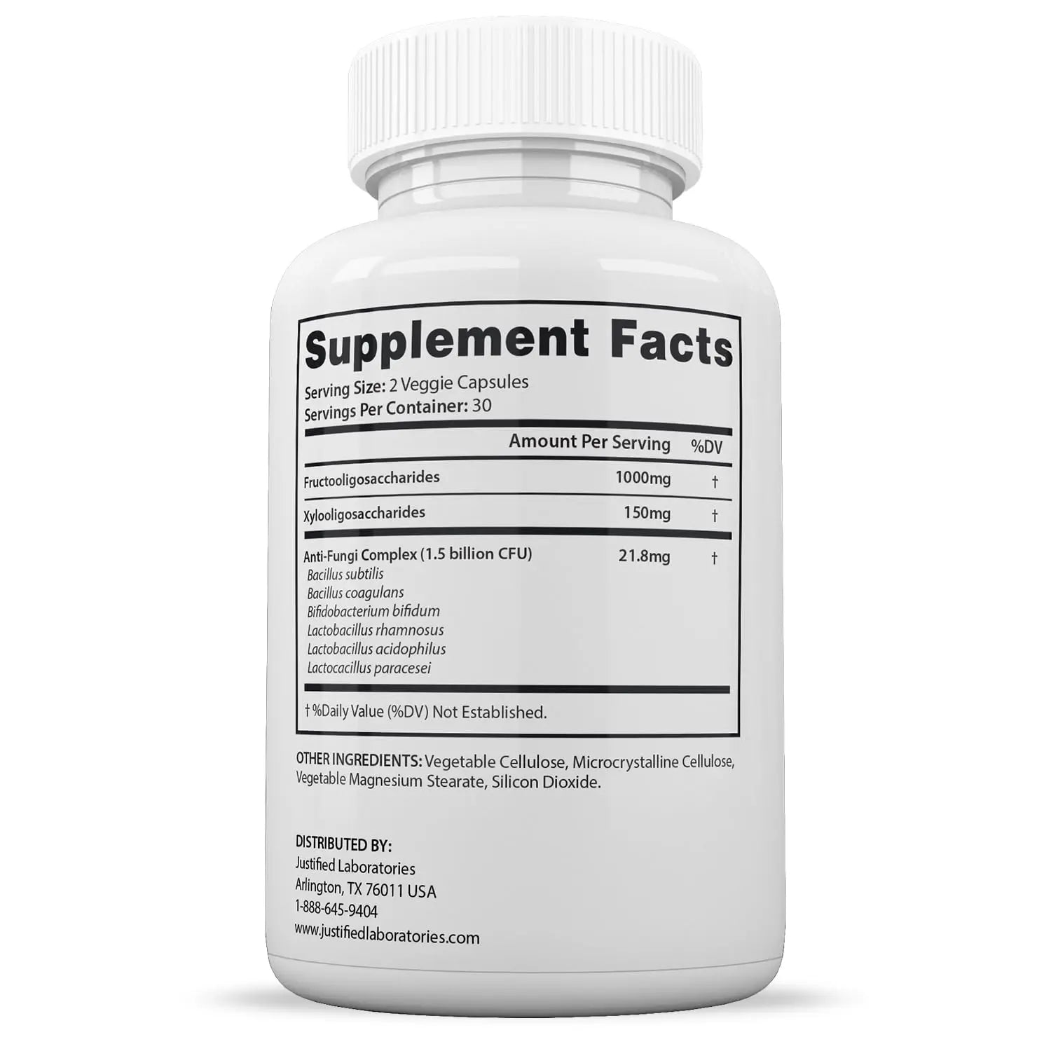 Justified Laboratories (2 Pack) Fungus Clear 1.5 Billion CFU Probiotic Pills 120 Capsules Justified Laboratories Au supplements