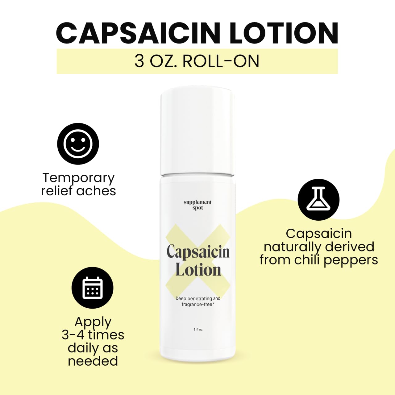 Supplement Spot Capsaicin Roll-On Cream 0.075% - Glucosamine Chondroitin MSM Gel with Bromelain – Joint & Muscle Care Bundle Supplement Spot Au supplements
