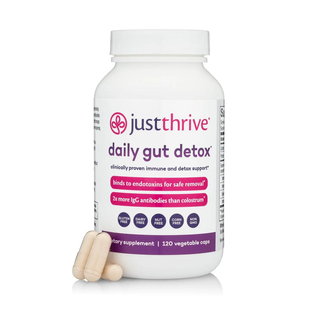 Daily Gut Detox - Ultra-Concentrated Detox & Immune Support Supplement with IgG Antibodies - Promotes Gut Health, Detoxification & Balanced Immune Response Just Thrive Au supplements