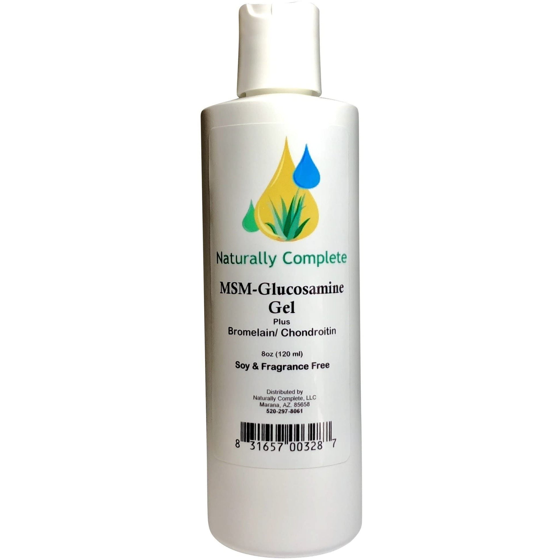 Naturally Complete MSM Plus Glucosamine Bromelain & Chrondroitin 8 oz. Bottle Naturally Complete Au supplements