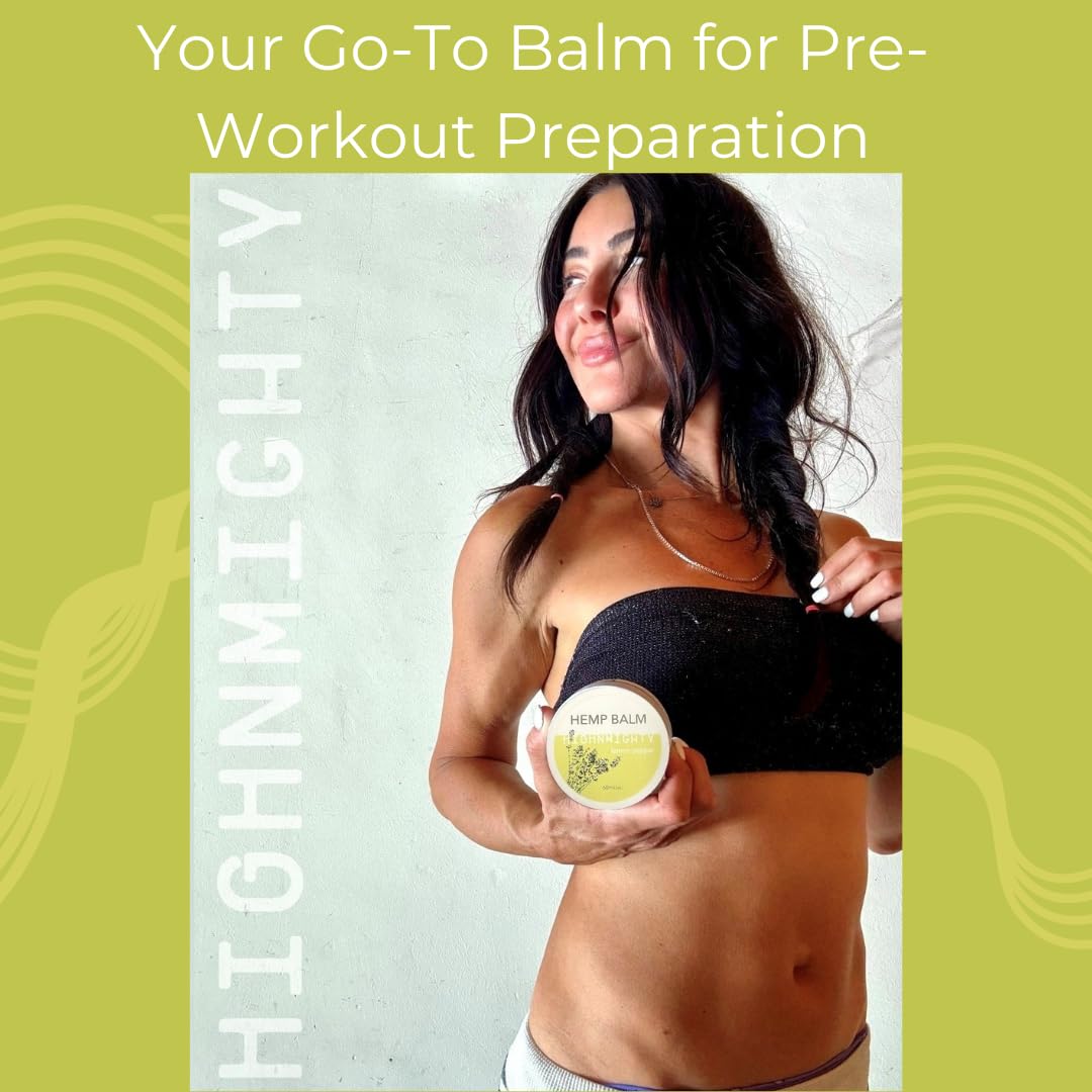 Highnmighty Maximum Strength Lemon Pepper Hemp Balm Salve | Daytime Relief, Relaxing, Natural, Fast-Acting Topical Cream for Muscle Joint Back Knee Shoulder Neck Elbow Hand Foot Relief, 60ml (2oz) Highnmighty Au supplements
