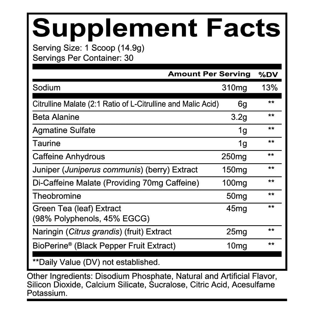 REDCON1 Total War Preworkout - Contains 320mg of Caffeine from Green Tea, Juniper REDCON1 Au supplements